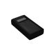 Hand-Held Veronex Case 150 x 80 x 30mm with Membrane recess and LCD window in Black part number 75-237431