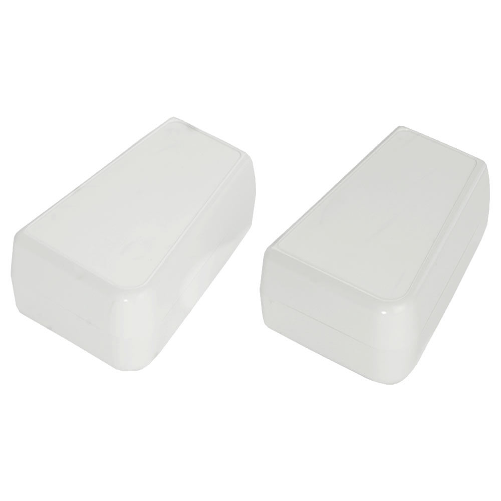Hand held controller case 94 x 61 x 27 White Fire Retardant ABS Part No. 75-1799
