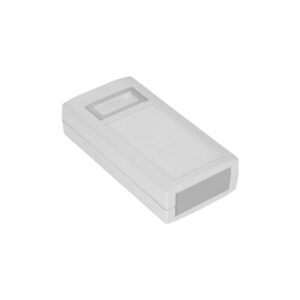 Hand-Held Veronex Case 120 x 60 x 30mm with Membrane recess and LCD window in Grey Part No. 75-228113