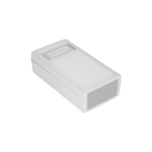 Hand-Held Veronex Case 150 x 80 x 45mm with Membrane recess and LCD window in Grey Part No. 75-228115