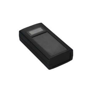 Hand-Held Veronex Case 120 x 60 x 30mm with Membrane recess and LCD window in Black Part No. 75-237428