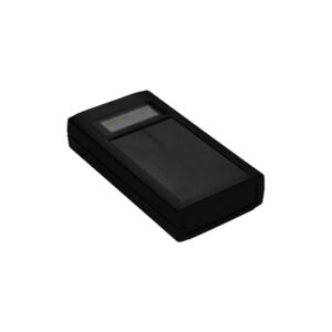 Hand-Held Veronex Case 150 x 80 x 30mm with Membrane recess and LCD window in Black Part No. 75-237431