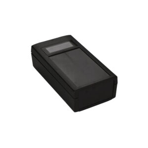 Hand-Held Veronex Case 150 x 80 x 45mm with Membrane recess and LCD window in Black Part No. 75-237432
